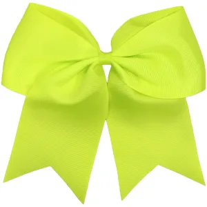 Neon Yellow Cheer Bow