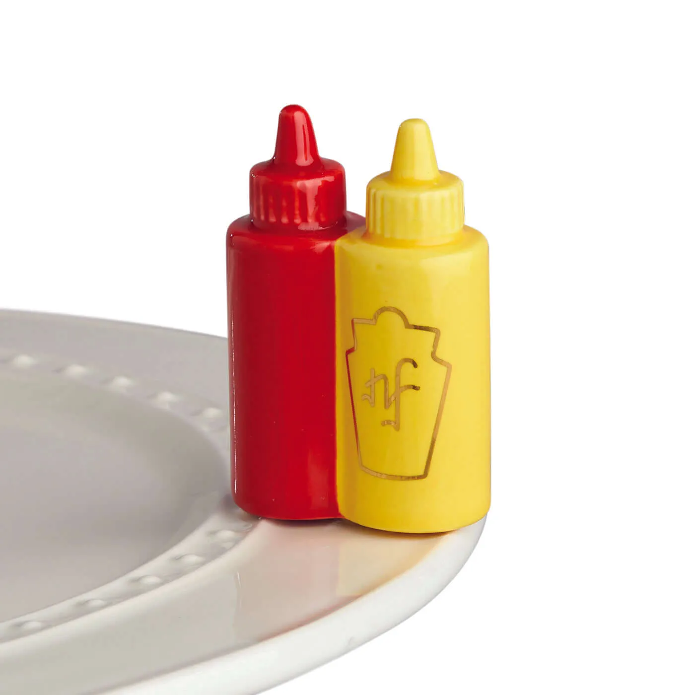 Nora Fleming Main Squeeze Ketchup and Mustard Mini A230