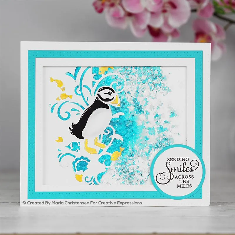 Paper Cuts Edger Puffin Splash Craft Die