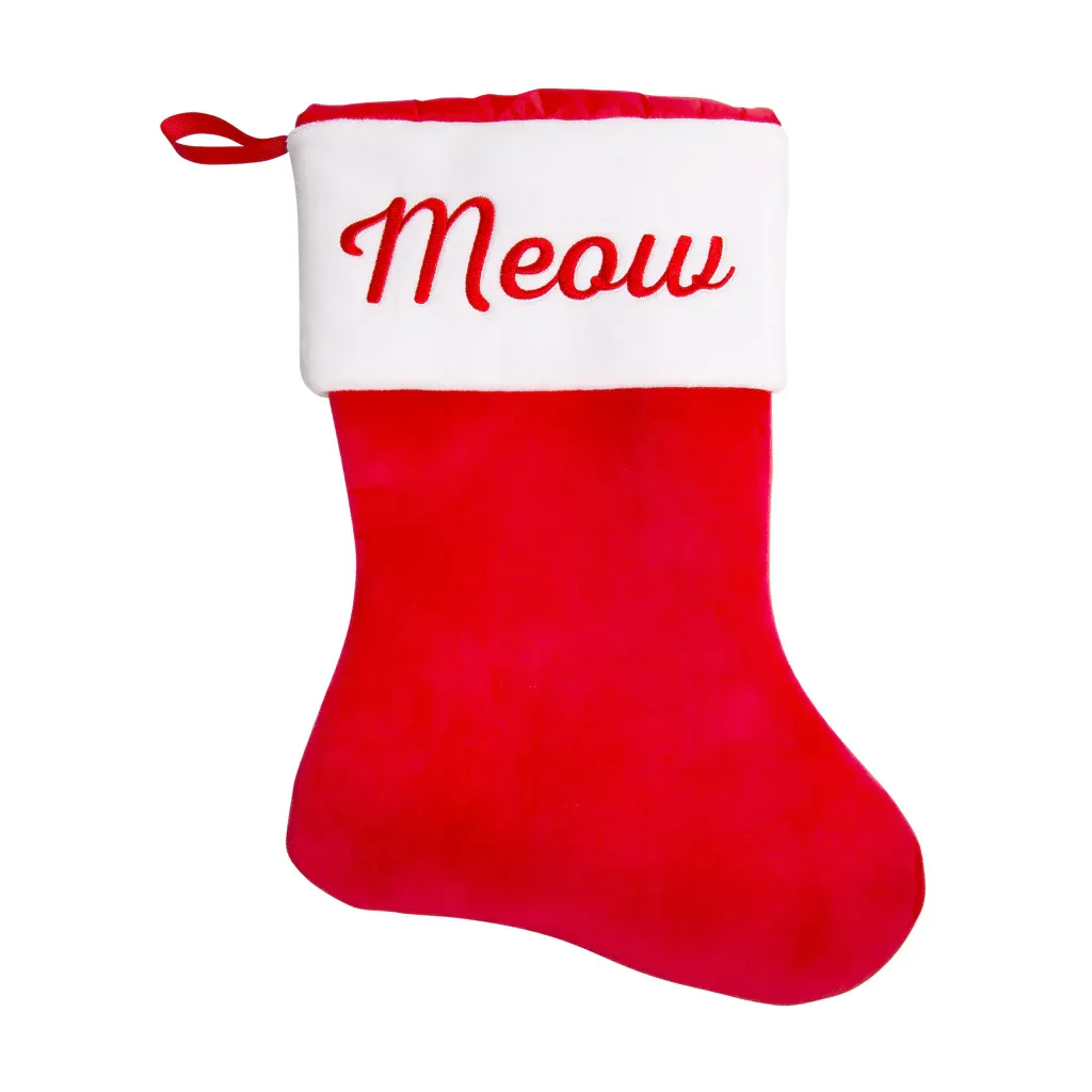 Pearhead Meow Christmas Stocking