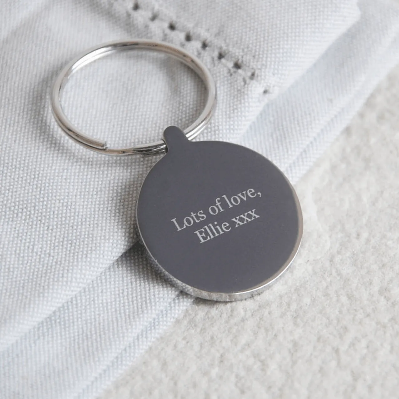 Personalised 'Love You' Keyring