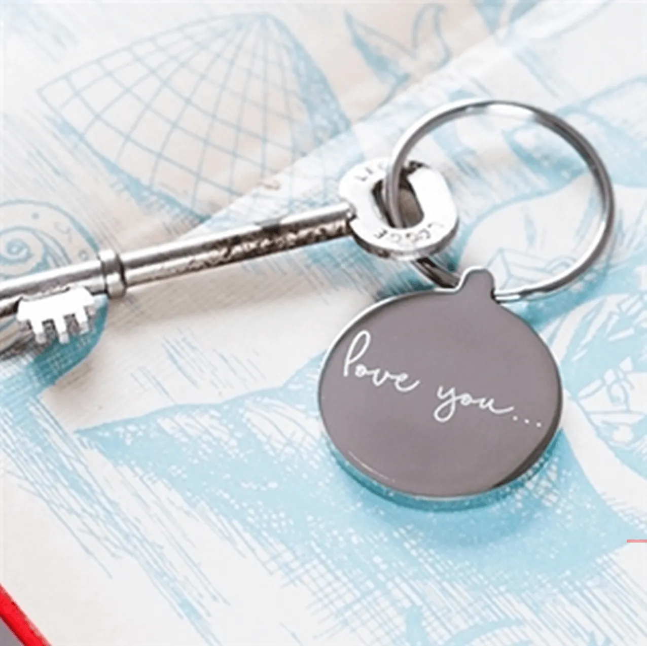 Personalised 'Love You' Keyring