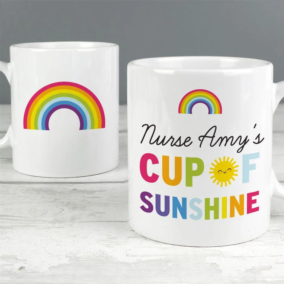 Personalised Rainbow Cup of Sunshine Mug