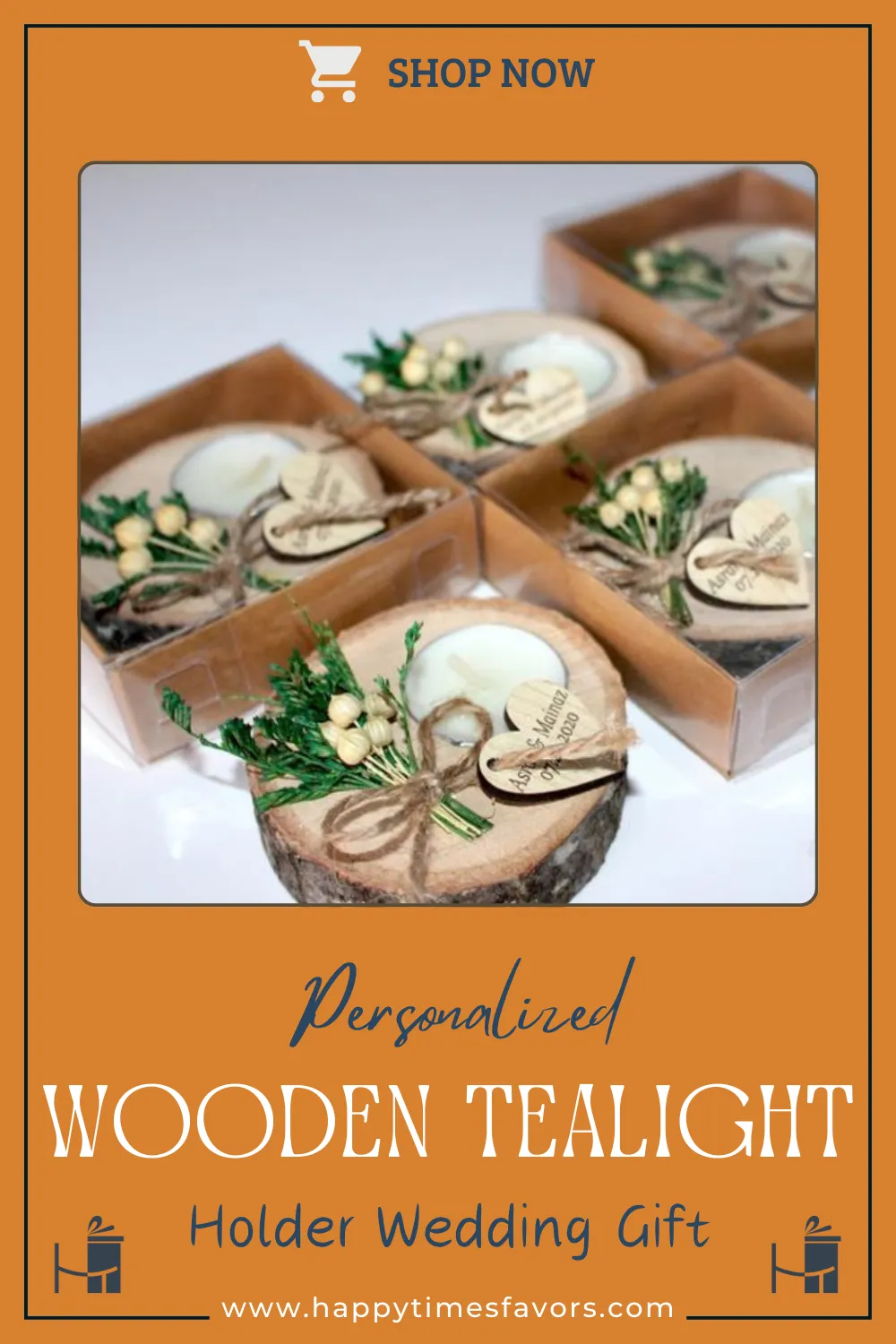 Personalized Wedding Gifts Wooden Tealight Holder, Bridal Shower Gifts, Bridal Shower Presents