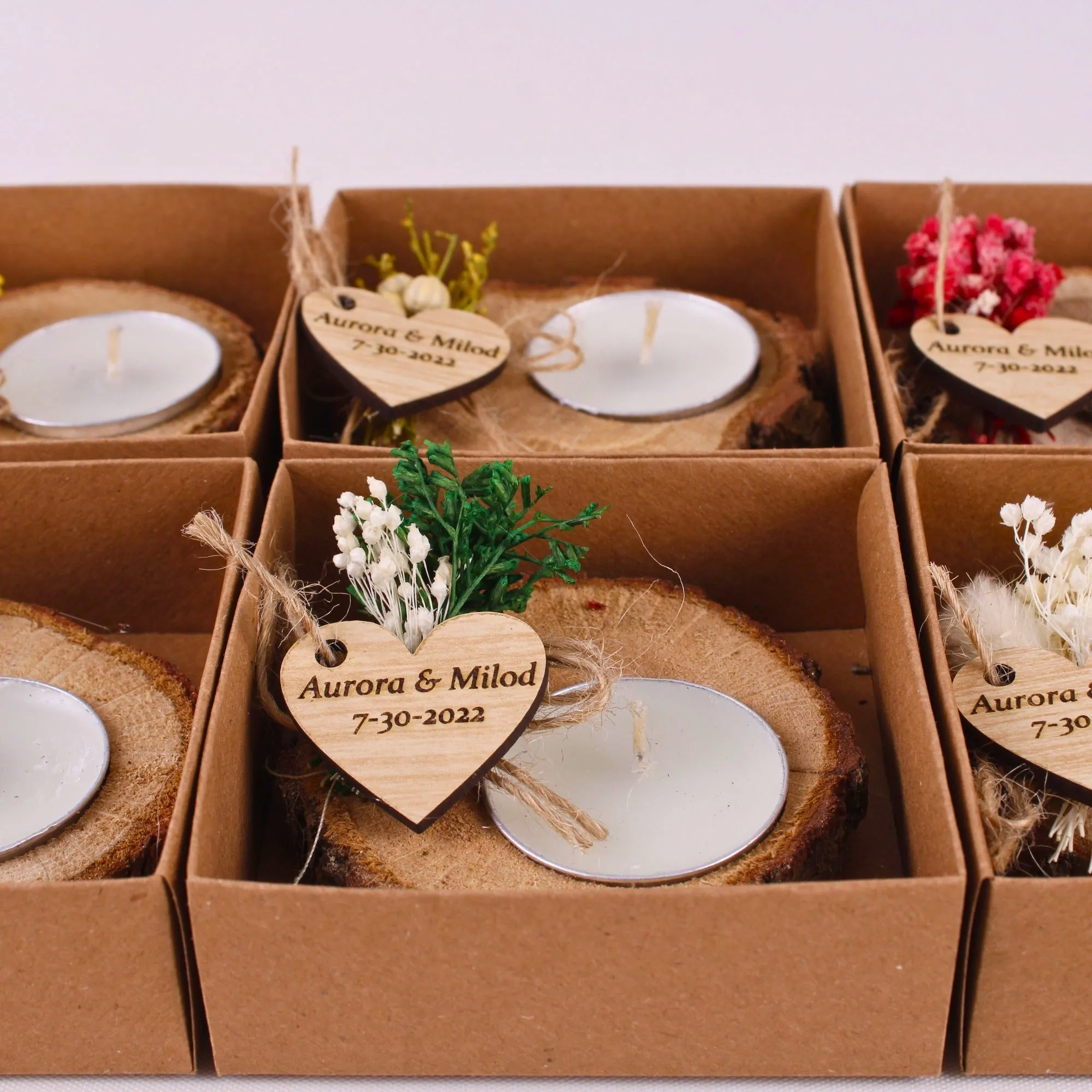 Personalized Wedding Gifts Wooden Tealight Holder, Bridal Shower Gifts, Bridal Shower Presents