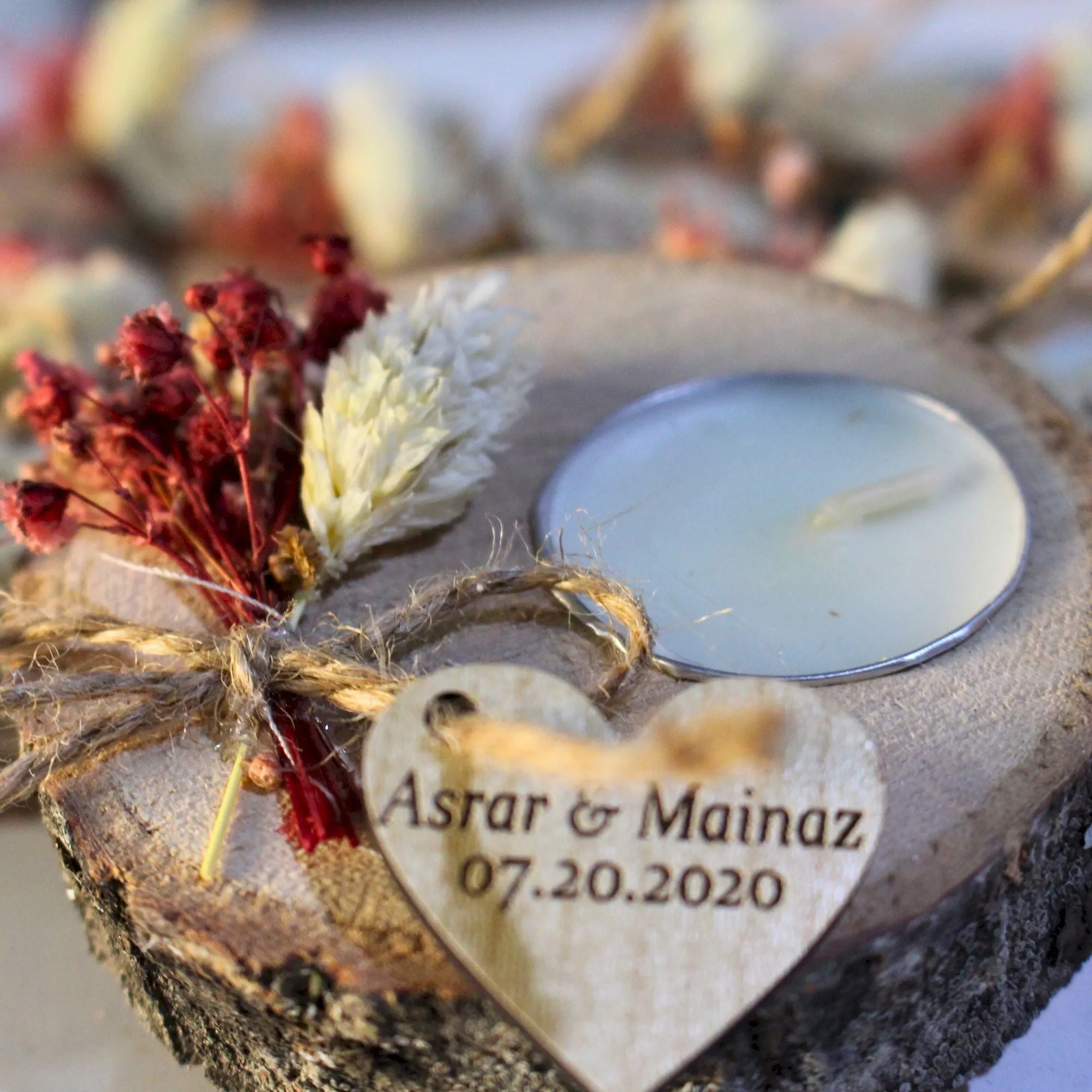 Personalized Wedding Gifts Wooden Tealight Holder, Bridal Shower Gifts, Bridal Shower Presents