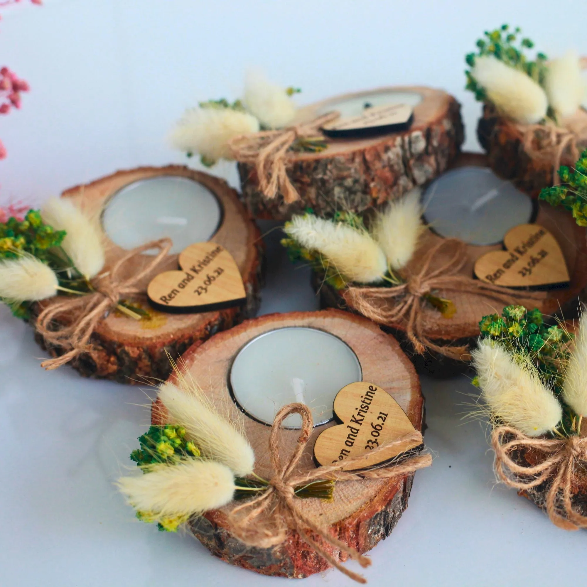 Personalized Wedding Gifts Wooden Tealight Holder, Bridal Shower Gifts, Bridal Shower Presents