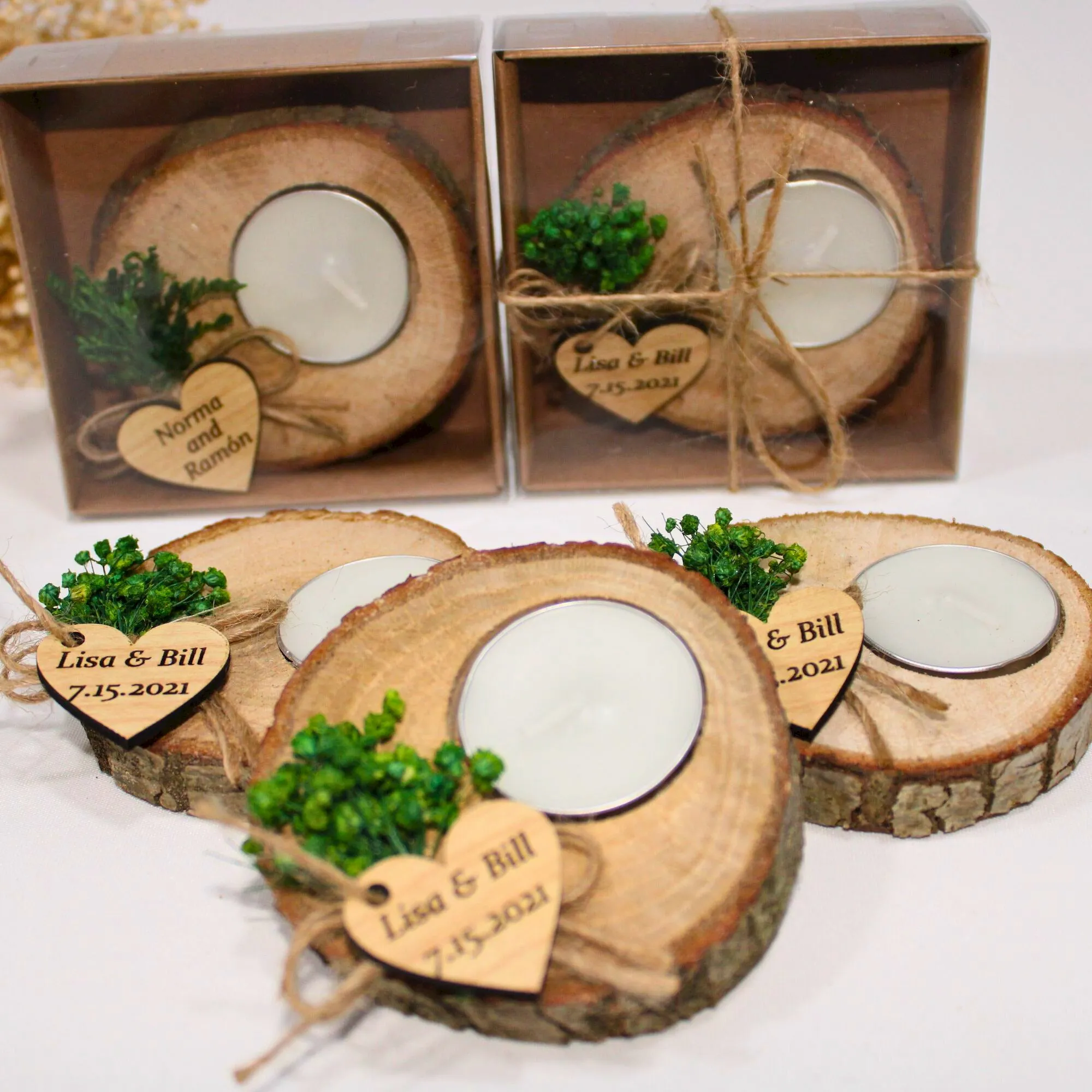 Personalized Wedding Gifts Wooden Tealight Holder, Bridal Shower Gifts, Bridal Shower Presents