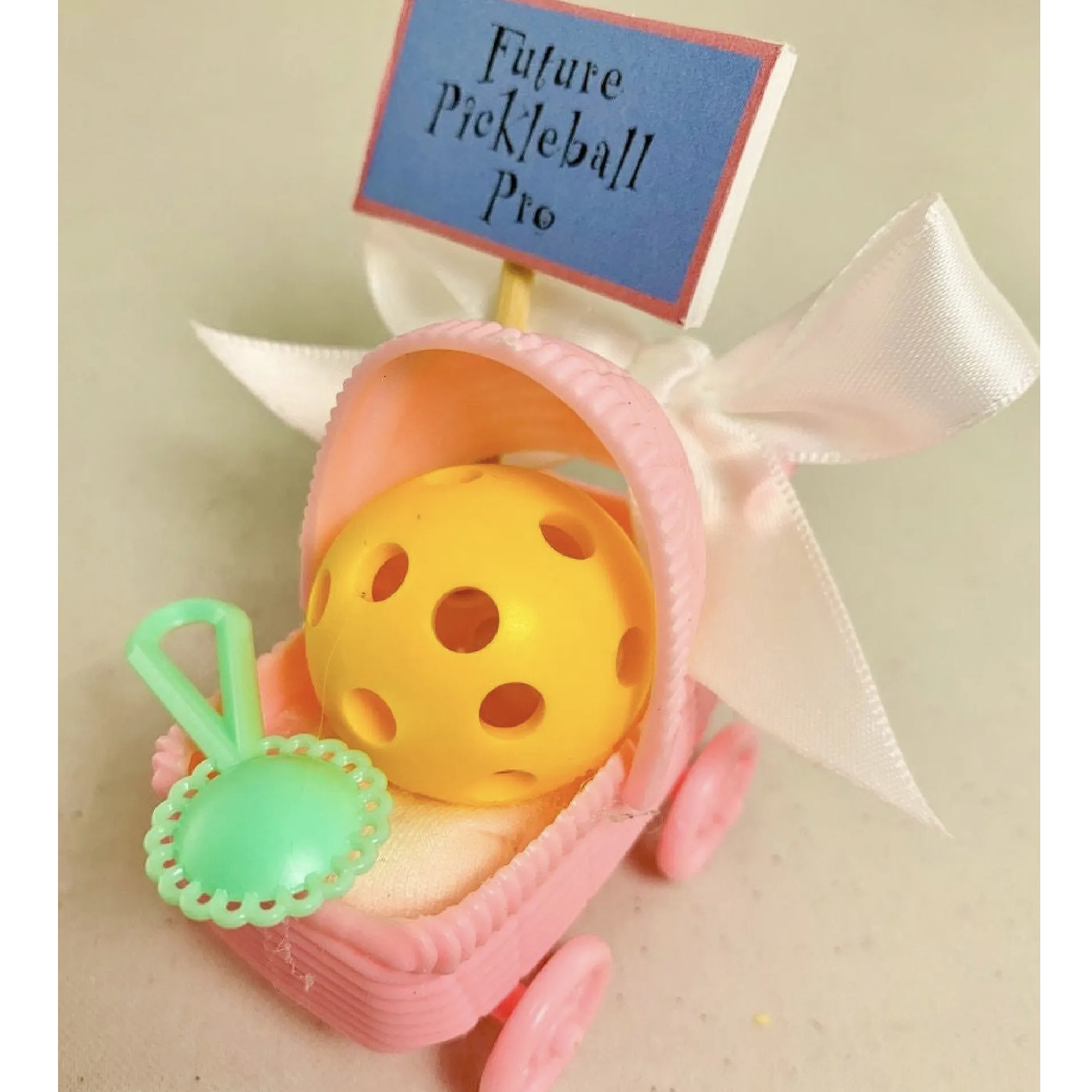 Pickleball Carriage Baby Shower Favors (Set Of 6) | Fun Pickleball Gifts