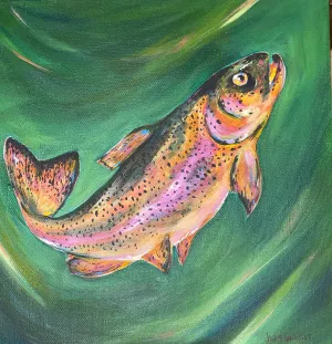 "Fish Outta Water" Painting by Julie Wright