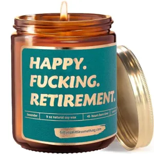 Retirement Gifts for Women - Retirement Gift Candle, Retired Gifts for Women