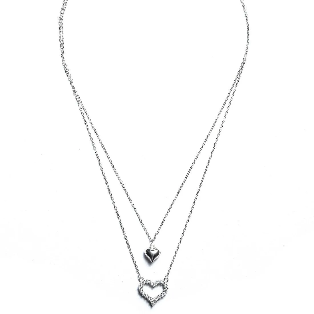 Romantic Heart 925 Silver Necklace