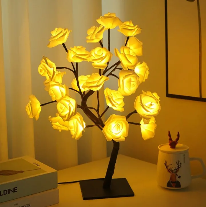 Rose Flower Fairy Tree USB LED