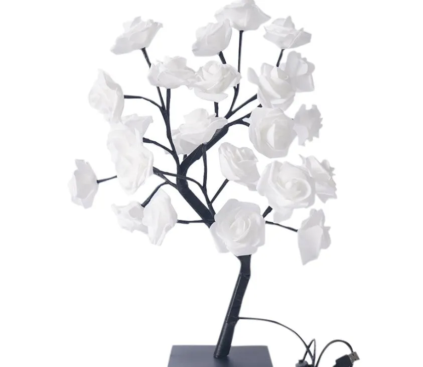 Rose Flower Fairy Tree USB LED