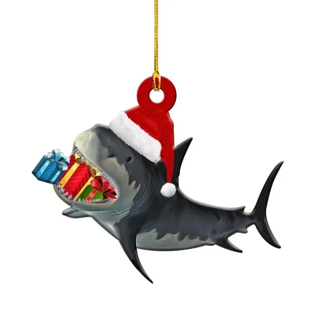 Shark Christmas Tree Ornament