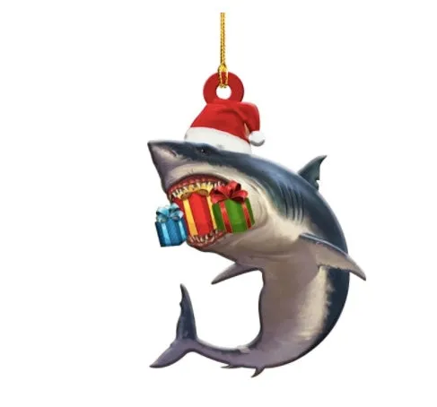 Shark Christmas Tree Ornament