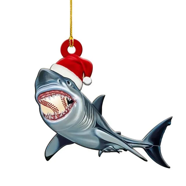 Shark Christmas Tree Ornament