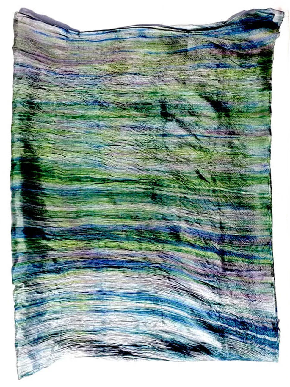 Shawl Hand Painted Silk Watercolor