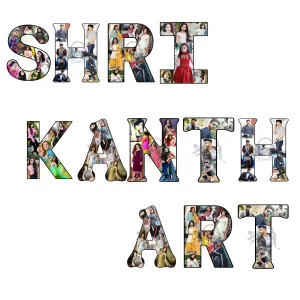 Shri Kanth Art® Personalized Your Name with Wooden Alphabets Photo Collage Cut Out Frame Latter S (Single Latter S) | Happy Birthday, Anniversary Photo Cut Out Frame for Boy & Girl