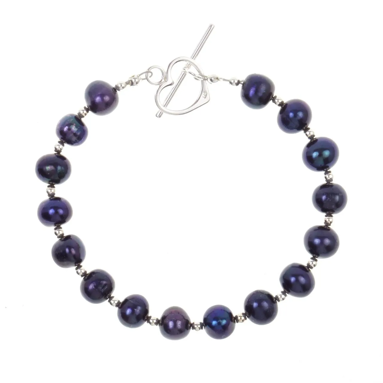 Sterling Pearl Bracelet | Midnight