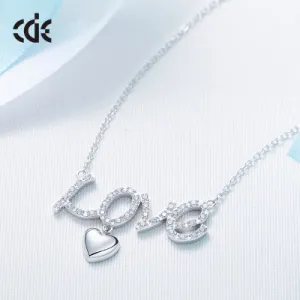 Sterling silver LOVE letters necklace