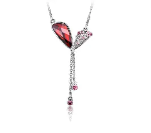 The cute ruby butterfly wings necklace