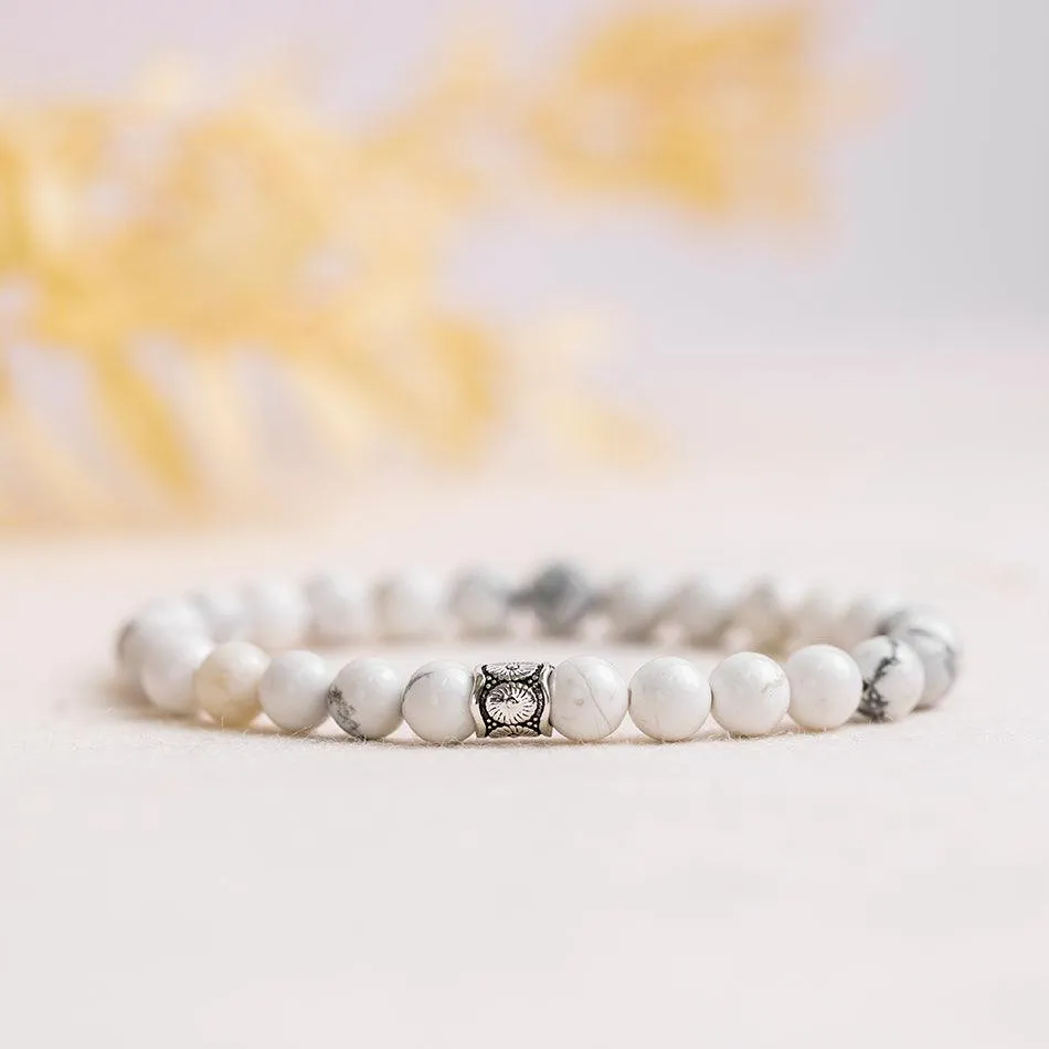 White Howlite Bracelet - Ayana Collection