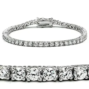 WildKlass Classic Bracelet Rhodium Women AAA Grade CZ Clear